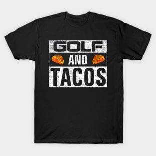 Vintage Golf and Tacos Shirt Funny Sports Cool Gift T-Shirt